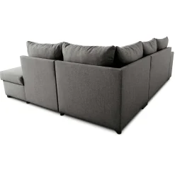 Ecksofa Mitchell rechts - mit Stauraum - anthrazit