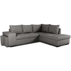 Ecksofa Mitchell rechts - mit Stauraum - anthrazit