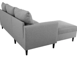 Ecksofa Tweety links - 192x137x82cm - grauer Stoff