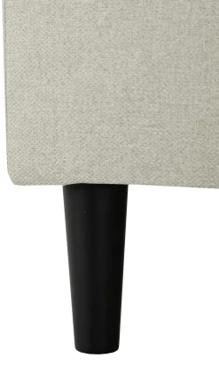 Ecksofa Tweety rechts - 192x137x82cm - beige Stoff