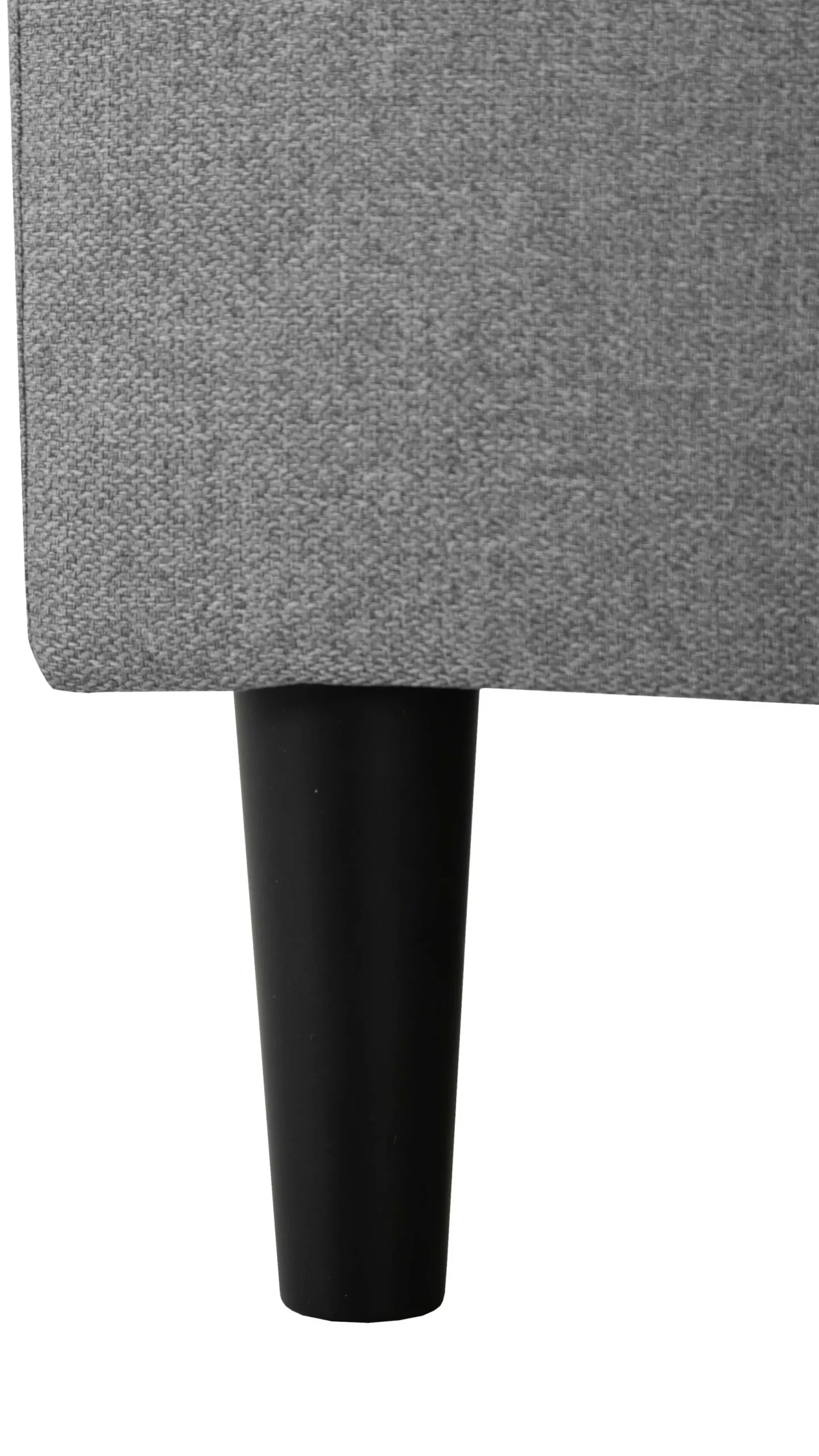 Ecksofa Tweety rechts - 192x137x82cm - grauer Stoff