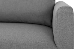 Ecksofa Tweety rechts - 192x137x82cm - grauer Stoff