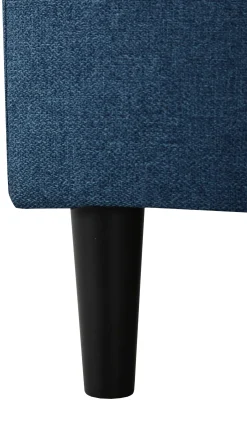 Ecksofa Tweety rechts - 192x137x82cm - Stoff navy blau