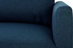 Ecksofa Tweety rechts - 192x137x82cm - Stoff navy blau