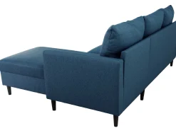 Ecksofa Tweety rechts - 192x137x82cm - Stoff navy blau
