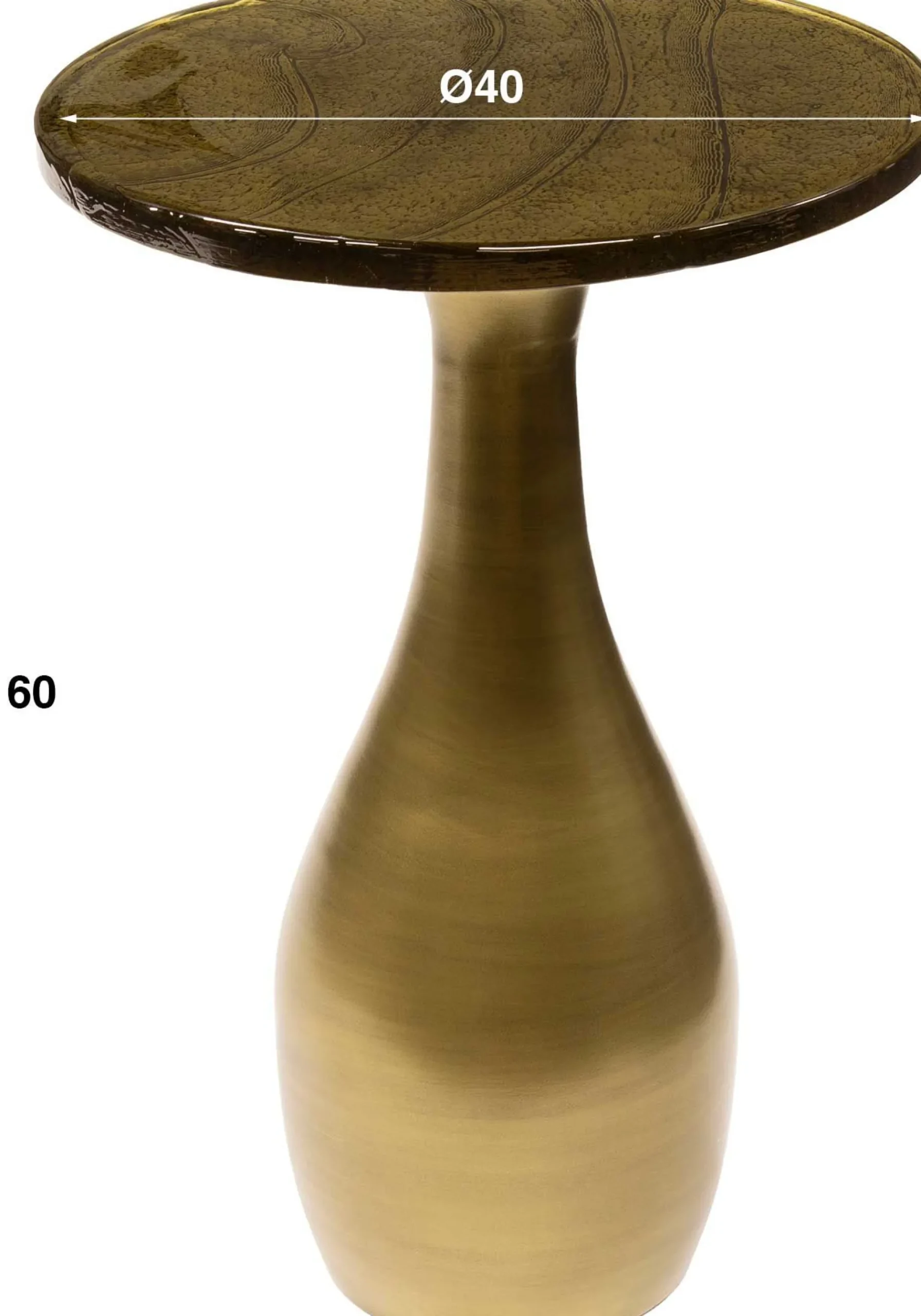 Eclipse Beistelltisch M - Antik Gold