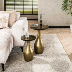 Eclipse Drop S Beistelltisch in Antique Gold