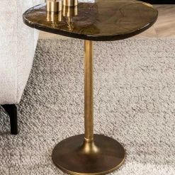 Eclipse M Beistelltisch in Antik Gold