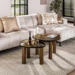 Eclipse M Couchtisch in Antikgold