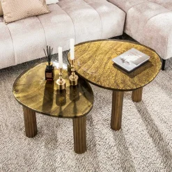 Eclipse M Couchtisch in Antikgold