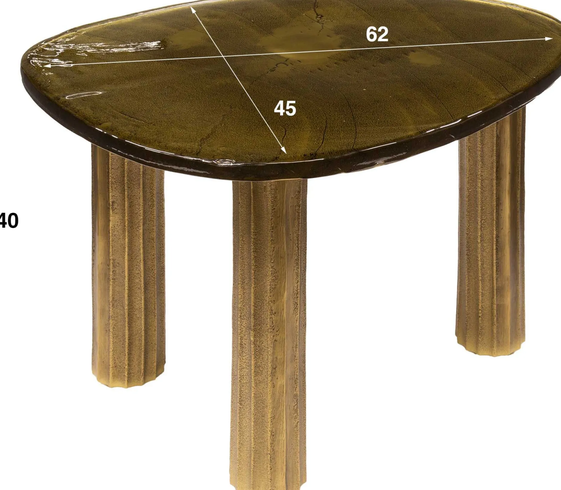 Eclipse M Couchtisch in Antikgold