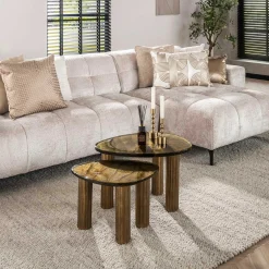Eclipse S Antique Gold Couchtisch