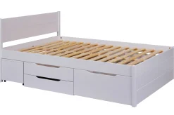 Efetivo Doppelbett 160x200cm mit Stauraum - weiß