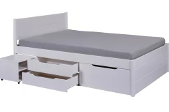 Efetivo Doppelbett 180x200cm mit Stauraum - weiß