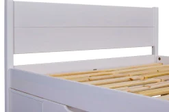 Efetivo Doppelbett 180x200cm mit Stauraum - weiß