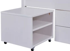 Efetivo Einzelbett 90x200cm mit Stauraum - weiß