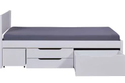 Efetivo Einzelbett 90x200cm mit Stauraum - weiß