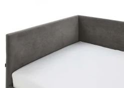 Einzelbett Cool | Mit Rückenlehne | 90 x 200 cm | Anthrazit Design