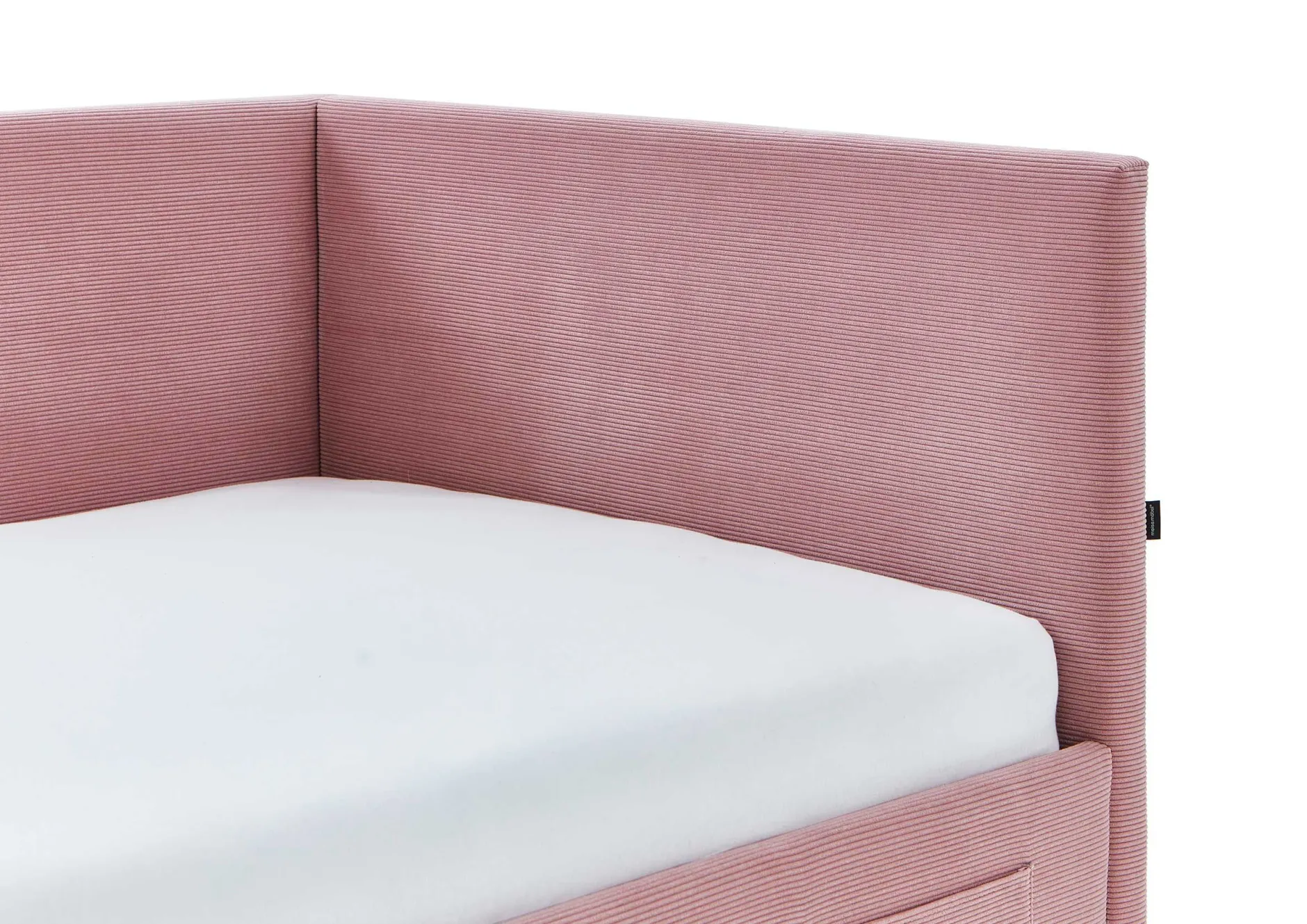Einzelbett Cool | Mit Rückenlehne | 140 x 200 cm | Rosa Design