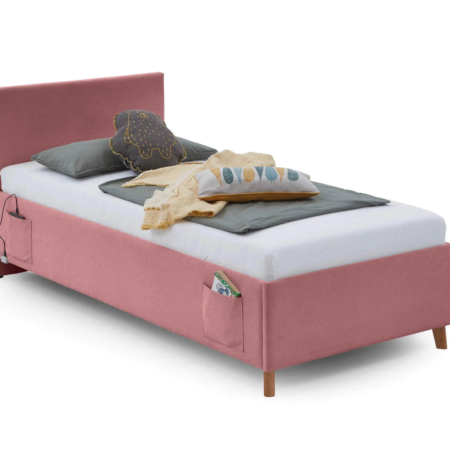 Einzelbett Cool | 90 x 200 cm | Rosa Design