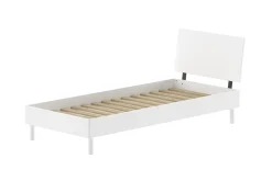 Einzelbett Forrest 90x200cm - Buche massiv - weiß