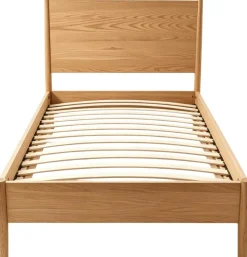 Einzelbett Loft - 90x200cm - mit Lattenrost - massiver Eiche