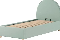 Einzelbett Maeva - 90x200cm - mit Stauraum - grün