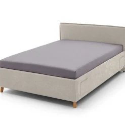 Einzelbett Ollie | 90 x 200 cm | Design Beige
