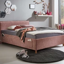 Einzelbett Ollie | 120 x 200 cm | Rosa Design