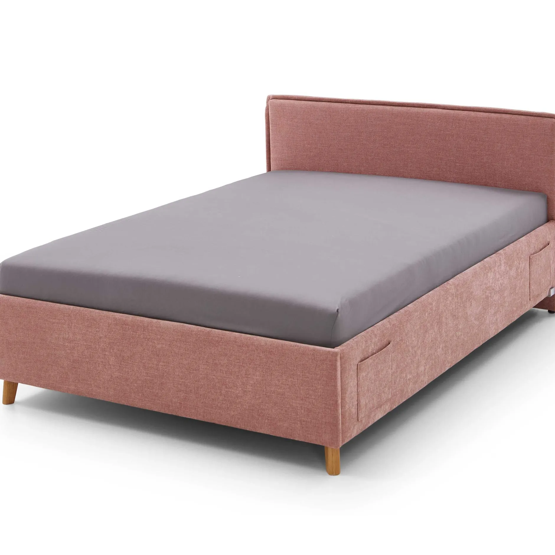 Einzelbett Ollie | 90 x 200 cm | Rosa Design
