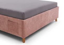 Einzelbett Ollie | 90 x 200 cm | Rosa Design