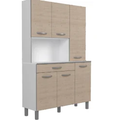 Eko Buffetschrank mit 6 Türen und 1 Schublade - Eichendekor