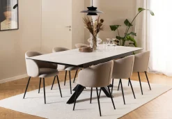 Eleanor Esszimmerstuhl - Stoff - beige