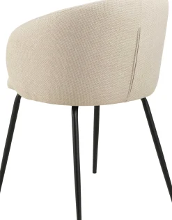 Eleanor Esszimmerstuhl - Stoff - beige