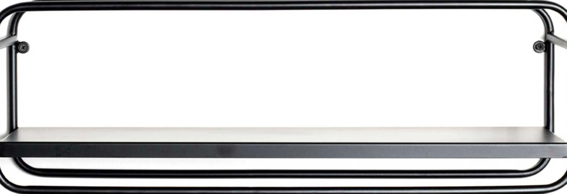 Eleganten Wandregal | 60 x 15 x 20 cm | Schwarz