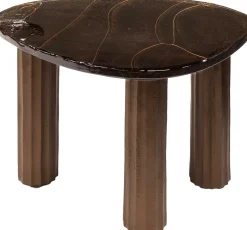 eleganter Eclipse S Couchtisch in Antik-Kupfer