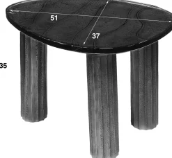 eleganter Eclipse S Couchtisch in Antik-Kupfer