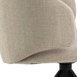 Ella Esszimmerstuhl - drehbar - Stoff - beige