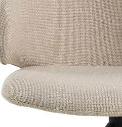 Ella Esszimmerstuhl - drehbar - Stoff - beige