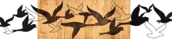 Enzo Dekoratives Wandaccessoire aus Holz | Holzrahmen | 111 x 25 cm