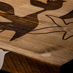 Enzo Dekoratives Wandaccessoire aus Holz | Holzrahmen | 111 x 25 cm