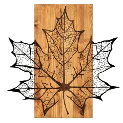 Enzo Dekoratives Wandaccessoire aus Holz | Holzrahmen | 56 x 58 cm