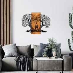 Enzo Dekoratives Wandaccessoire aus Holz | Holzrahmen | 76 x 58 cm