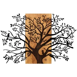Enzo Dekoratives Wandaccessoire aus Holz | Holzrahmen | 85 x 58 cm