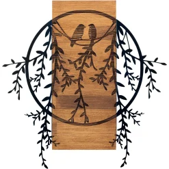 Enzo Dekoratives Wandaccessoire aus Holz | Holzrahmen | 63,3 x 65 cm
