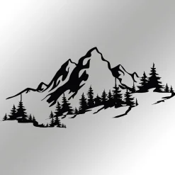 Enzo Dekoratives Wandaccessoire aus Metall | 100 % METALL | 67 x 30 cm