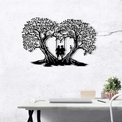 Enzo Dekoratives Wandaccessoire aus Metall | 100 % METALL | 65 x 43 cm
