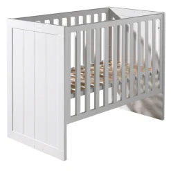 ErikBabyzimmer : Babybett 60x120cm, Kommode, Wickeltisch - weiß