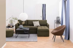 2er-Set Beistelltische Idris - Marmor/Schwarz