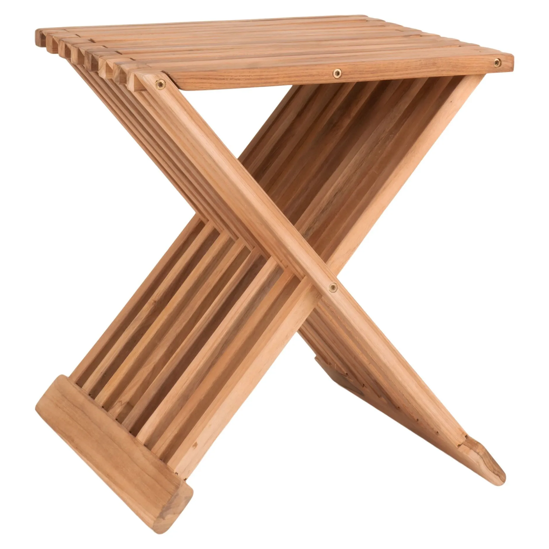 Erto Teakholz Natur Hocker